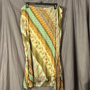 Cato Multicolor Paisley Midi Skirt